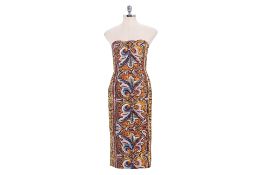 A DOLCE & GABBANA MOSAIC PRINT DRESS