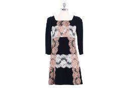 A DOLCE & GABBANA LACE TRIM DRESS