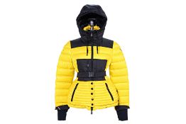 A MONCLER BELTED SKI JACKET
