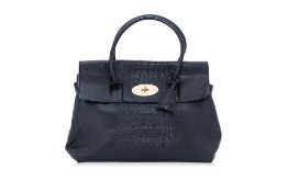 A MULBERRY BLACK LEATHER BAG