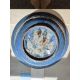 A LARGE SWATOW SLIP-DECORATED BLUE GROUND BOWL - Image 4 of 7