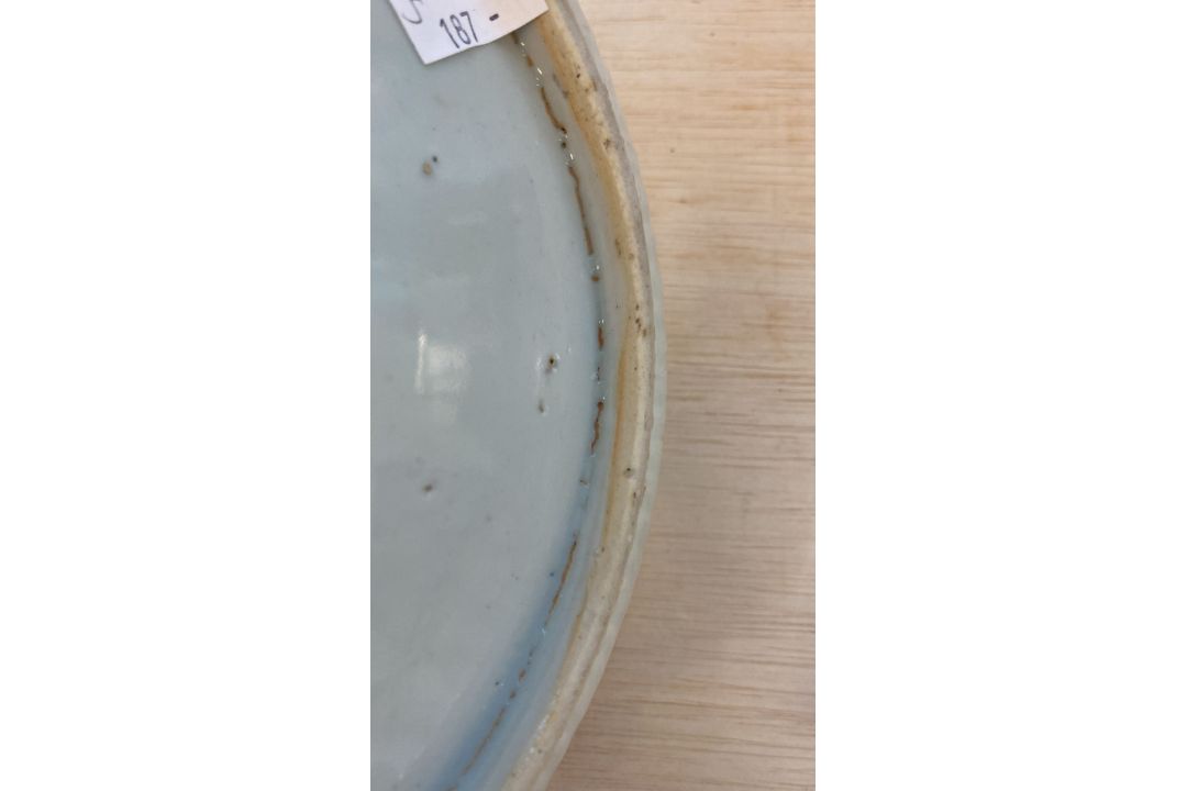 A BLUE AND WHITE PORCELAIN PHOENIX DISH - Image 11 of 13