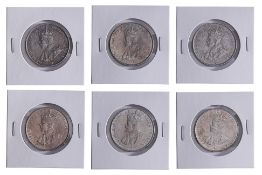 STRAITS SETTLEMENTS GEORGE V 50 CENTS 1920 CROSS BELOW (6)