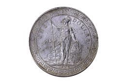 GREAT BRITAIN BRITISH TRADE DOLLAR 1902 B BROCKAGE ERROR