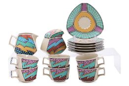 A ROSENTHAL 'FLASH' TEA SERVICE DESIGNED BY DOROTHY HAFNER