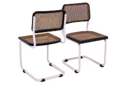 A PAIR OF MARCEL BREUER STYLE CESCA CHAIRS