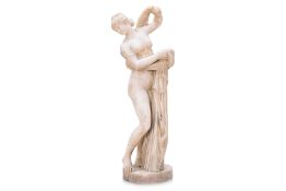 AN ITALIAN CARVED MARBLE FIGURE OF THE 'CALLIPYGIAN VENUS'