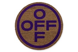 AN OFF-WHITE LOGO DOORMAT