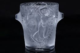 A LALIQUE FROSTED GLASS 'GANYMEDE' CHAMPAGNE COOLER
