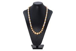 A DYED FRESHWATER CULTURED PEARL NECKLACE