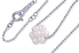 AN AKOYA CULTURED PEARL 'CLUSTER' NECKLACE BY TASAKI