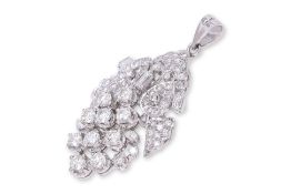 A DIAMOND GRAPE PENDANT