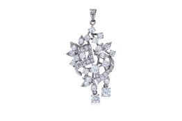 A DIAMOND CLUSTER PENDANT