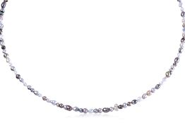 A TAHITIAN KESHI CULTURED PEARL NECKLACE