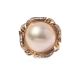 A MABE CULTURED PEARL AND DIAMOND RING - Image 2 of 5