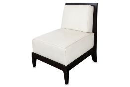 AN HBF 'CARAMEL' LOUNGE CHAIR AND 'FRAME' SIDE TABLE