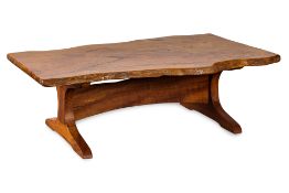 A JARRAH WOOD COFFEE TABLE