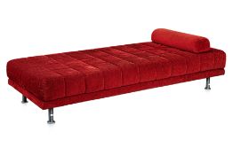AN UPHOLSTERED DAYBED