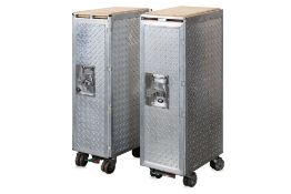 A PAIR OF MOTOART AIRLINE TROLLEY CABINETS