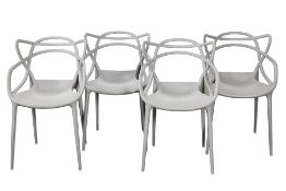 A SET OF FOUR PHILIPPE STARCK 'MASTERS' CHAIRS FOR KARTELL