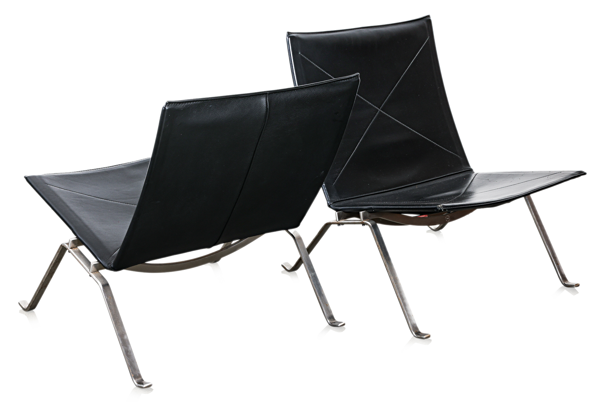 A PAIR OF POUL KJAERHOLM PK-22 CHAIRS FOR FRITZ HANSEN - Image 3 of 4