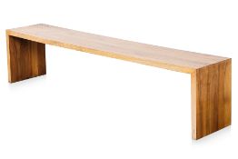 AN 'EATON' LIGNE ROSET WALNUT BENCH