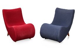 A PAIR OF NORMAN & QUAINE 'WHISTLE' CHAIRS
