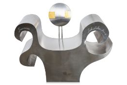 A FRIEDRICH SCHILCHER (B. 1967) SCULPTURAL STEEL CHAIR