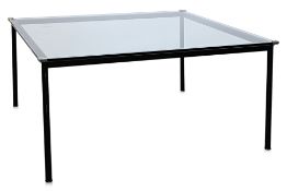 AN 'LC10' SQUARE DINING TABLE