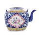 A FAMILLE ROSE BLUE GROUND TEAPOT AND COVER - Image 2 of 6