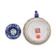 A FAMILLE ROSE BLUE GROUND TEAPOT AND COVER - Image 4 of 6