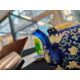 A FAMILLE ROSE BLUE GROUND TEAPOT AND COVER - Image 5 of 6
