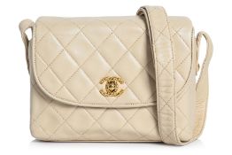 A CHANEL VINTAGE RECTANGULAR QUILTED FLAP BAG