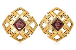 A PAIR OF CHANEL GRIPOIX EARRINGS