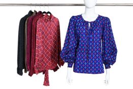 A COLLECTION OF YVES SAINT LAURENT BLOUSES