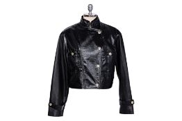 A CHANEL LEATHER BIKER JACKET