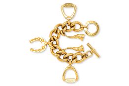 A CELINE EQUESTRIAN CHARM BRACELET
