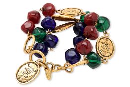 A CHANEL GRIPOIX STRAND BRACELET