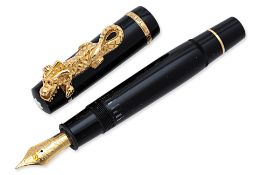 MONTBLANC YEAR OF THE GOLDEN DRAGON 2000 FOUNTAIN PEN