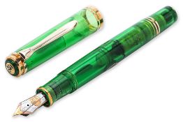PELIKAN M800 TRANSPARENT GREEN FOUNTAIN PEN
