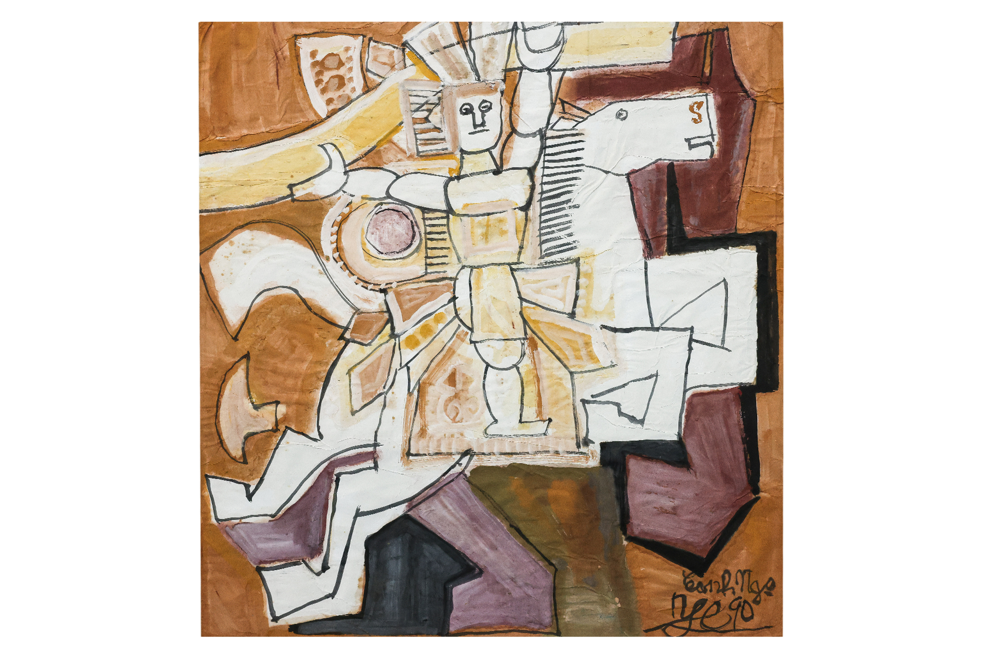 NGUYEN TU NGHIEM (VIETNAMESE, 1918-2016) - HORSE AND RIDER