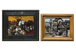 LUC QUOC NHUONG (1944-2019) – TWO LACQUER PANELS