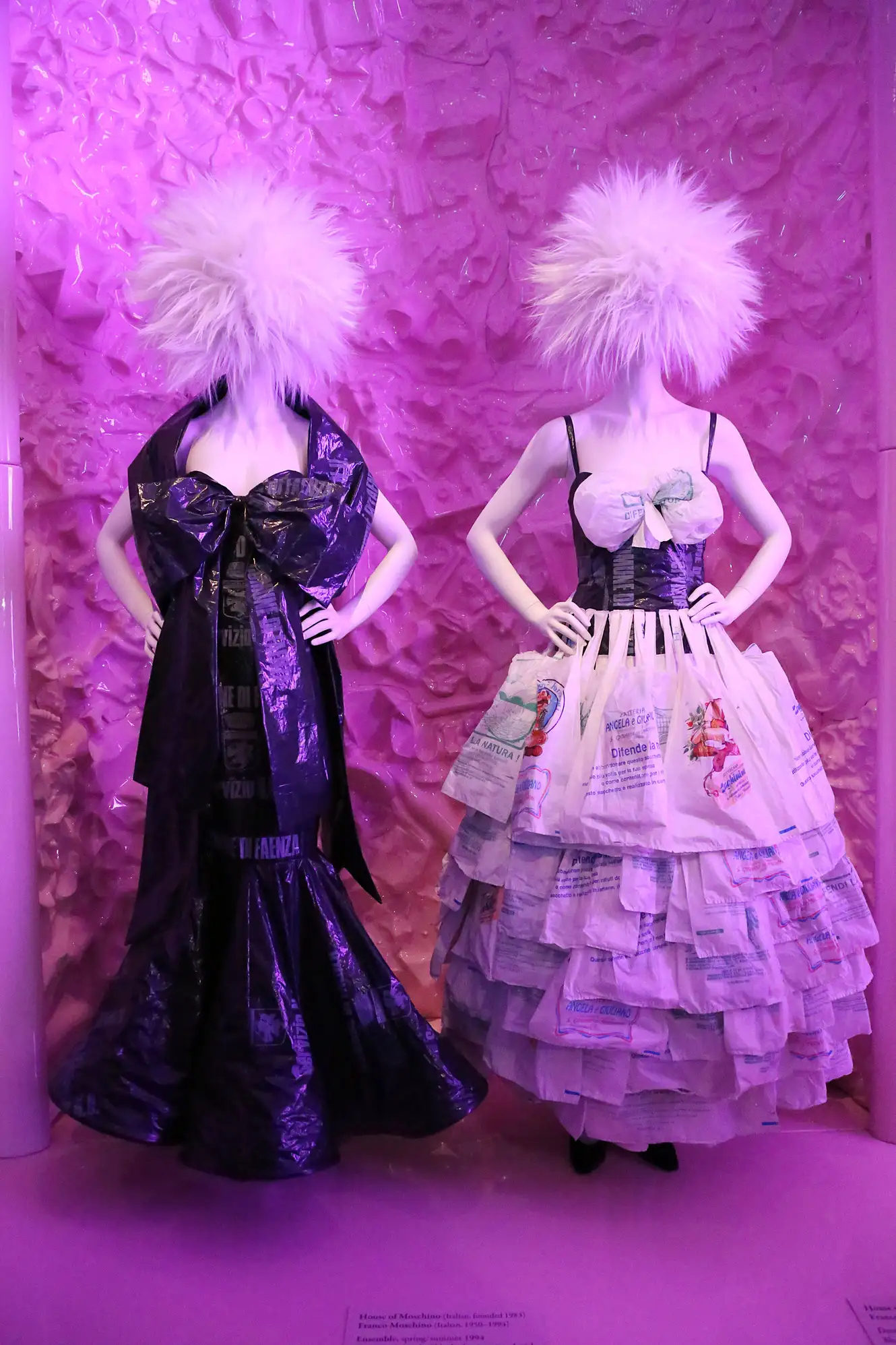 FRANCO MOSCHINO (ITALIAN, 1950-1997) PLASTIC BAG GOWN - Image 6 of 6
