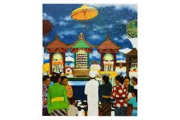 WARSITO (INDONESIAN, B. 1946) - BALINESE TEMPLE RITUAL
