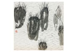 GAO YU MING (CHINESE) - 'STORKS AND RUSHES'