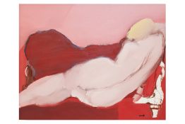FRENCH SCHOOL (XX-XXI) - 'LAURENCE AU CANAPE ROUGE'