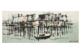 JEHAN CHAN (MALAYSIAN, 1937-2011) - HARBOUR SCENE