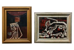 LUC QUOC NHUONG (1944-2019) – TWO LACQUER PANELS