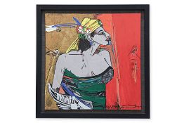 KRIJONO (INDONESIA, 1951-2011) - CLEOPATRA AT FRIEND'S HOUSE