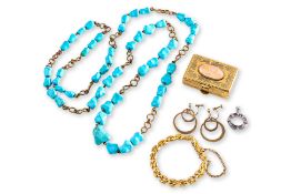 A GROUP OF JEWELLERY AND OTHER OBJECTS